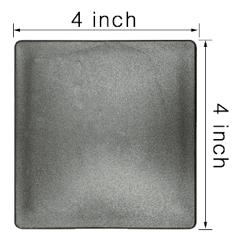 Light Post 10Ft Tall x 4 Inch 11G Wall Straight Square Steel Dark Bronze thumbnail 4