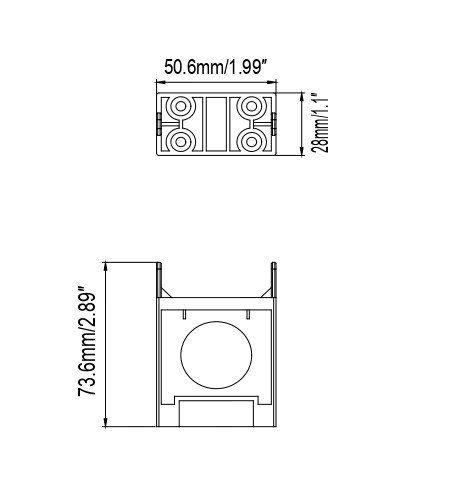 Straight Shape Connector For Architecture LED Linear Light thumbnail 2
