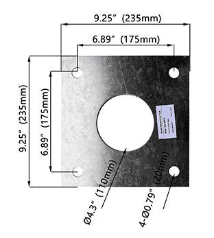 30Ft Dark Bronze Straight Round Steel Light Pole - Outdoor Illumination Project Solution thumbnail 7