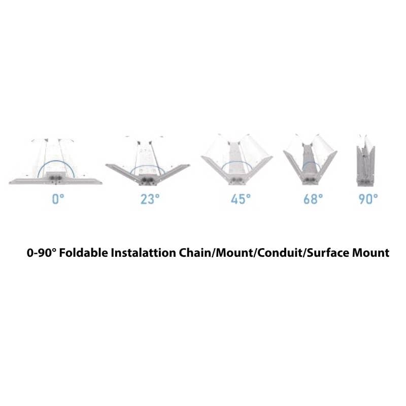 LED High Bay Light 2Ft. 165W/110W/80W 35K 40K 50K OS Ready UL DLC FCC thumbnail 2
