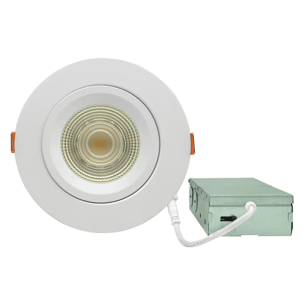 LED Gimbal Recessed Downlight 6" 12W 2700K to 5000K Triac Dimmable thumbnail 2
