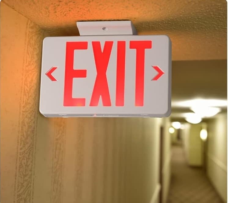 EXIT Light Lighted LED EXIT Sign Back Lit thumbnail 4