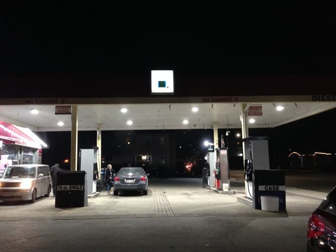 LED Canopy Light for Gas Station | 150W 19974 Lumens 5000K thumbnail 3