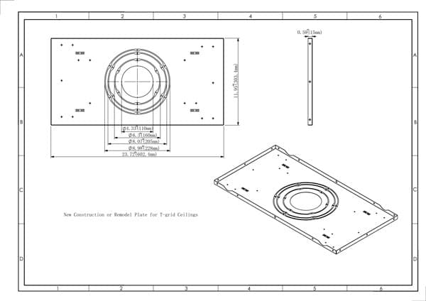Construction Plate for Stud/Joist Mounting 4"/6"/8" thumbnail 3