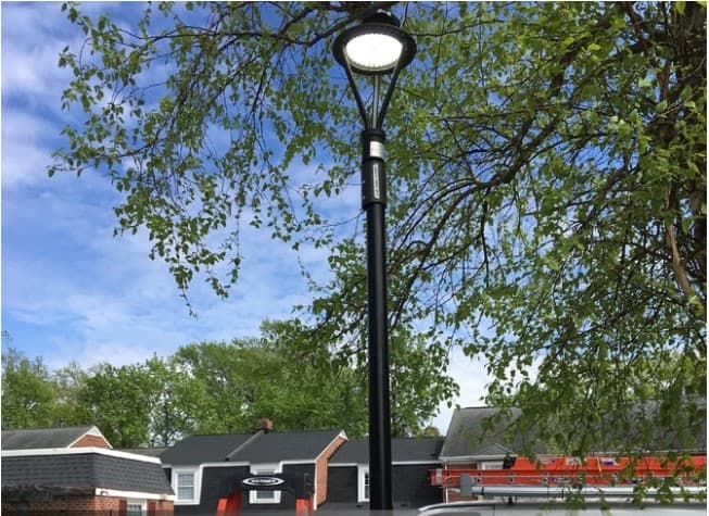 Solar Post Lamp Round 12W 1500LM With Smart Control thumbnail 5