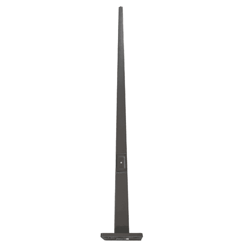 Light Post 10Ft Tall x 4 Inch 11G Wall Straight Square Steel Dark Bronze thumbnail 10