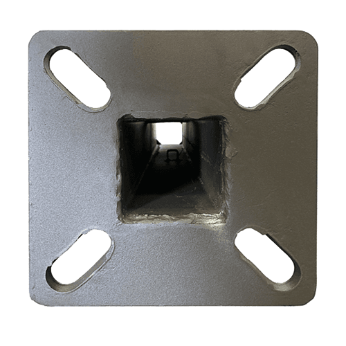 Light Post 10Ft Tall x 4 Inch 11G Wall Straight Square Steel Dark Bronze thumbnail 2