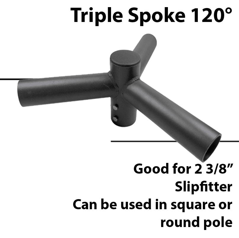 Quadruple Spoke Bracket Horizontal 90* — image 1