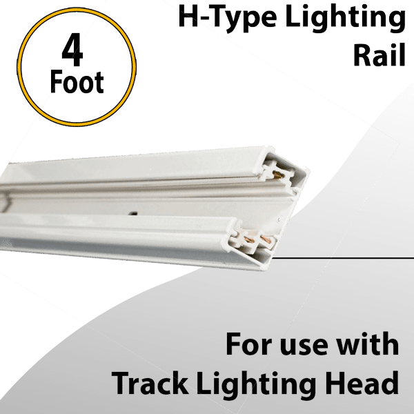 H Track 4FT Single Circuit Field Cuttable 120V Track for H Style 