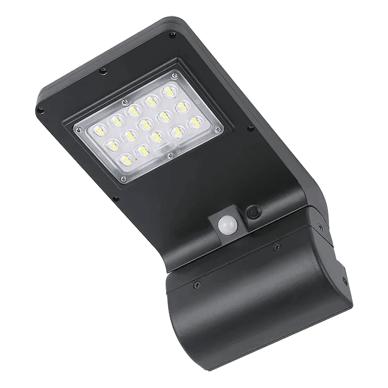Solar Wall Pack, Wall Mount Smart Light Control 5W 560Lm Square thumbnail 2