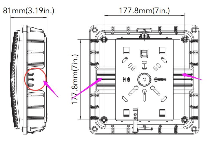LED Garage Lights | 27W 3800Lm 5000K