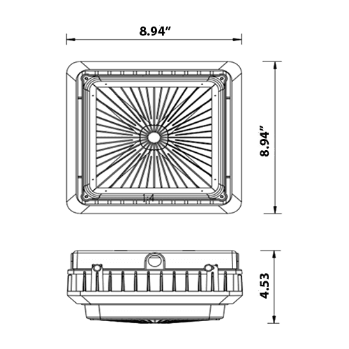 LED Garage Light | 55W 5000K 6416 Lumens