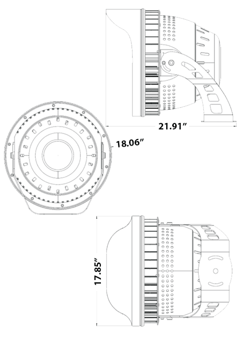 LED Stadium lights and arena light 600W 83900 Lm equal up to 2000W Metal Halide 5700K