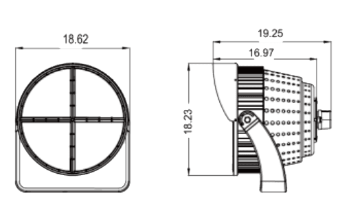 Stadium Lights Sports Lighting 1200W 162000Lm IP66 15° Beam Angle