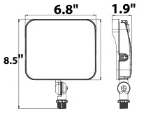 LED Flood Light Knucle Mount 27W-15W 3850Lm 3000K 4000K 5000K