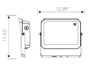 LED flood light Tunable  100W 120W 150W 30K/40K/50K U-Bracket