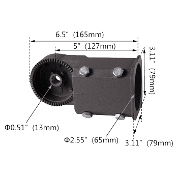 LED Flood Light Mounting Slipfitter for FUW