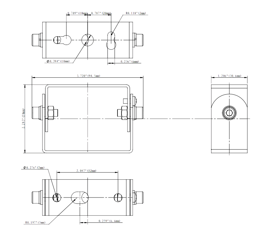 LED Flood Light Trunnion Mount for FUW-TWC series 35W-60W