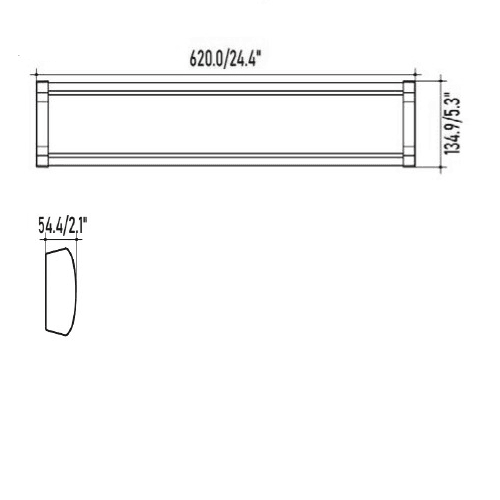 Led 2Ft Wrapround Light Selectable 25/20/16/12W 5CCT 3000Lm