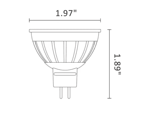 5W MR16 LED Lamp - 450 Lumens, Long Life Water-Resistant