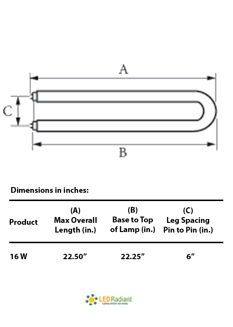 16W U-bend LED PLASTIC Tube 4000K Frosted By-pass ballast UL 1800 Lm
