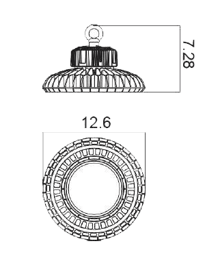 UFO LED Light High Bay 150W 23850 Lumen 5000K UL & DLC