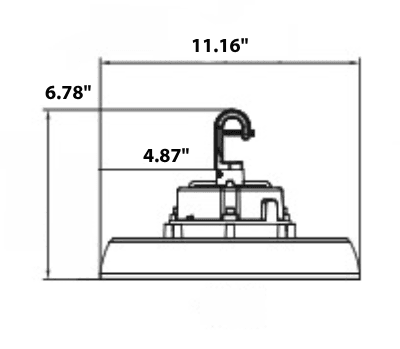UFO LED High Bay 150/120/100W M. Sensor Ready 22500Lm 3/4/5K