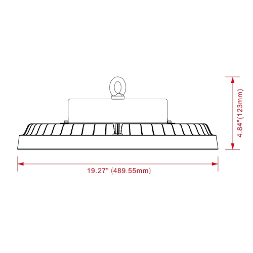 UFO High Bay Industrial Warehouse 500/400/300W 4000-6500K 75000Lm