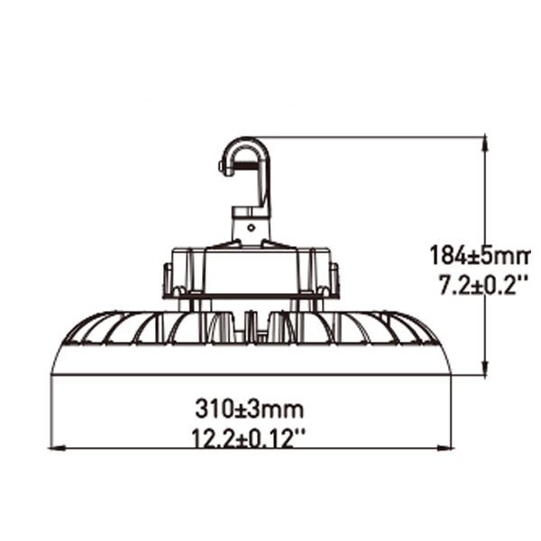 High Bay LED Lights 150-240W UFO W/Optional Plug-Play Occupancy Sensor