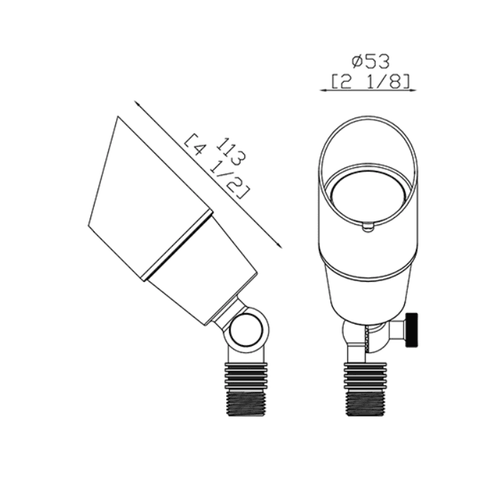 Up Light light solid brass landscape lighting IP65 uses MR16 lamp