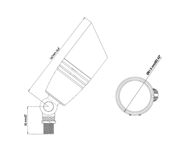 Landscape light solid brass up light IP65 uses MR16 lamp
