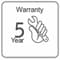 5 Year Warranty