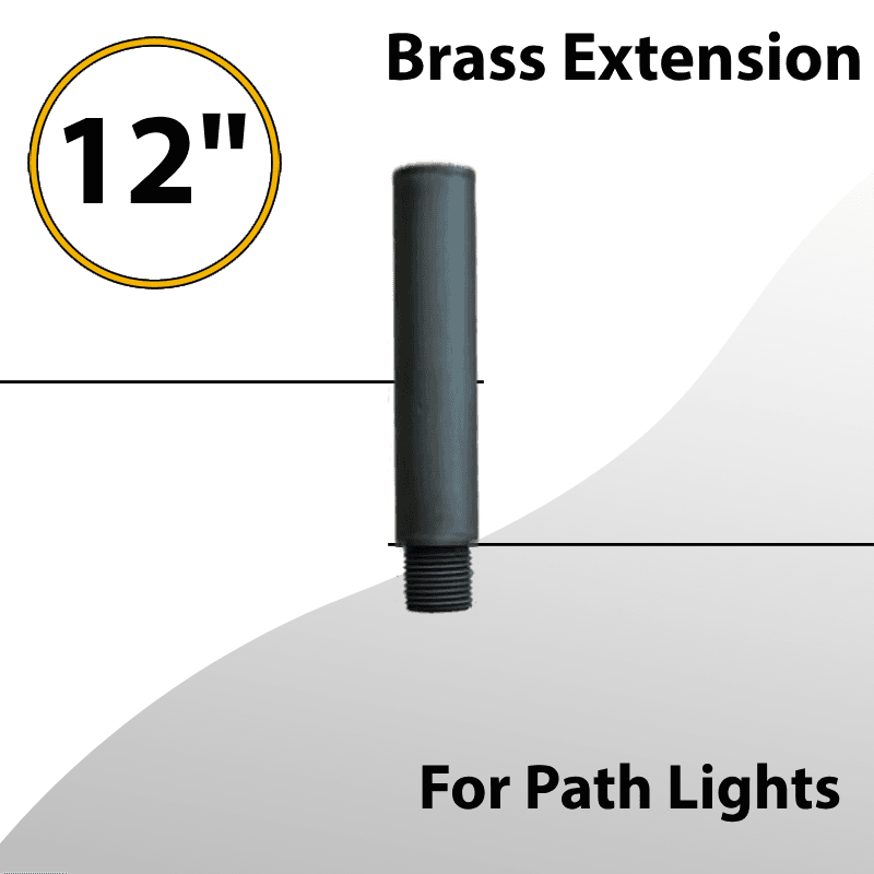 Brass Extension Raiser 12inch for Path lights