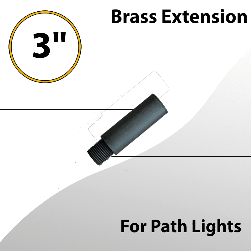 Brass Extension Raiser 3inch For Path Lights