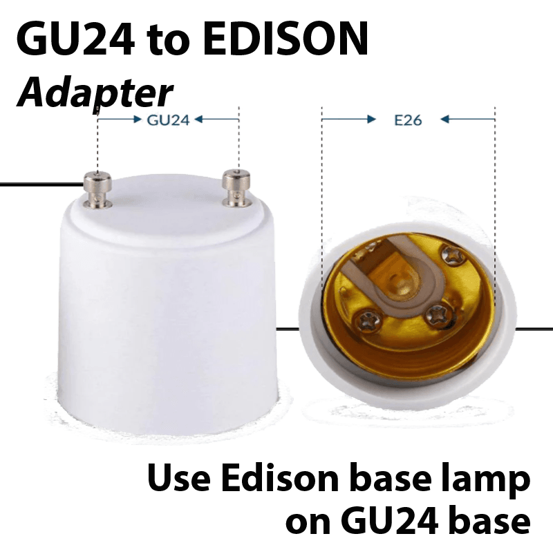 GU24 to Edison adapter