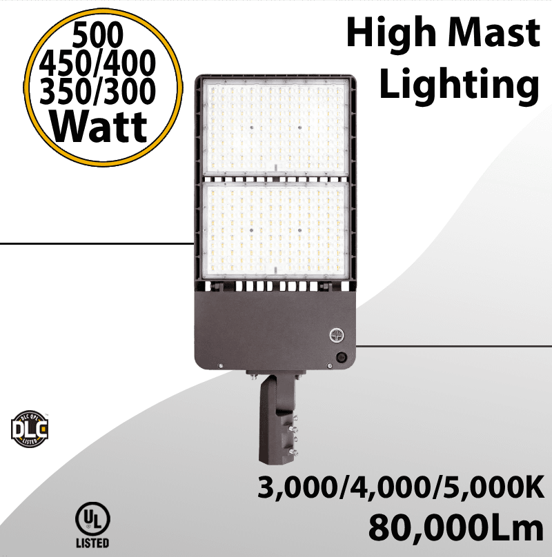 High Mast Lighting 300/350/400/450/500W - 3CCT - 80000Lm