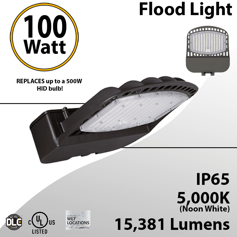 LED Flood Light 100W 15381 Lumens