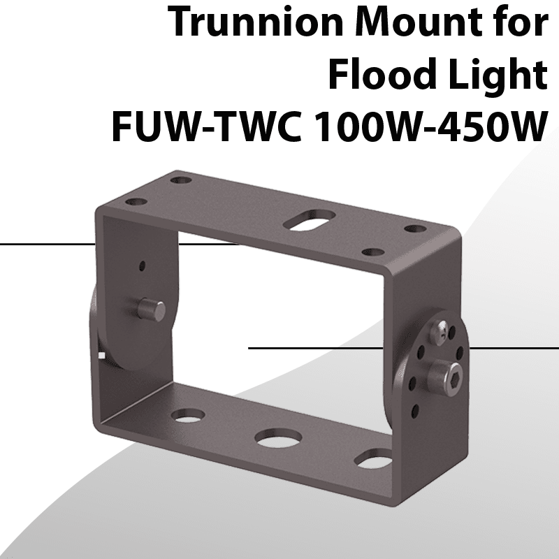 LED Flood Light Trunnion Mount for FUW-TWC series 100W-450W