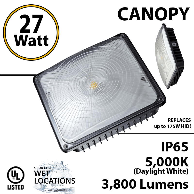 LED Garage Lights | 27W 3800Lm 5000K