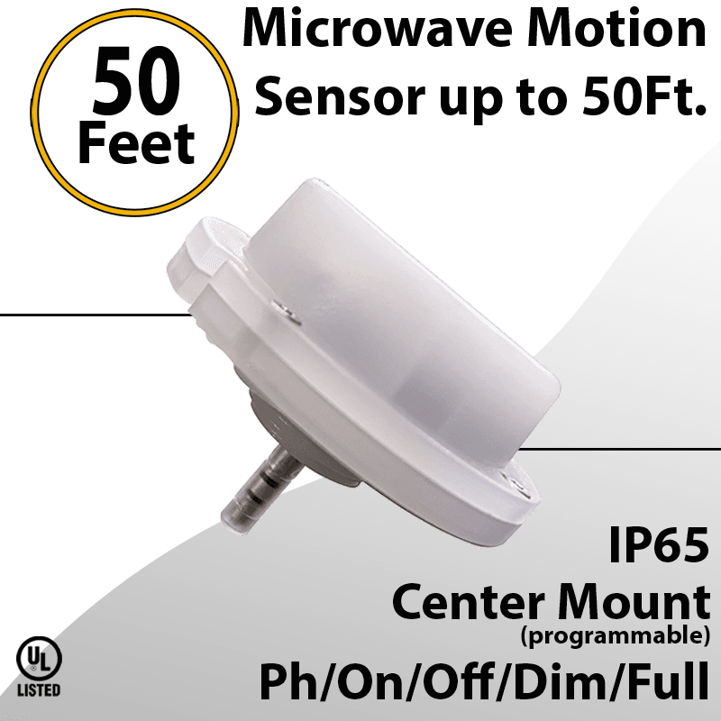 Motion Sensor with Photocontrol Bi-Level Programmable
