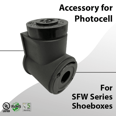 Shoebox Photocell Receptacle for SFW Series