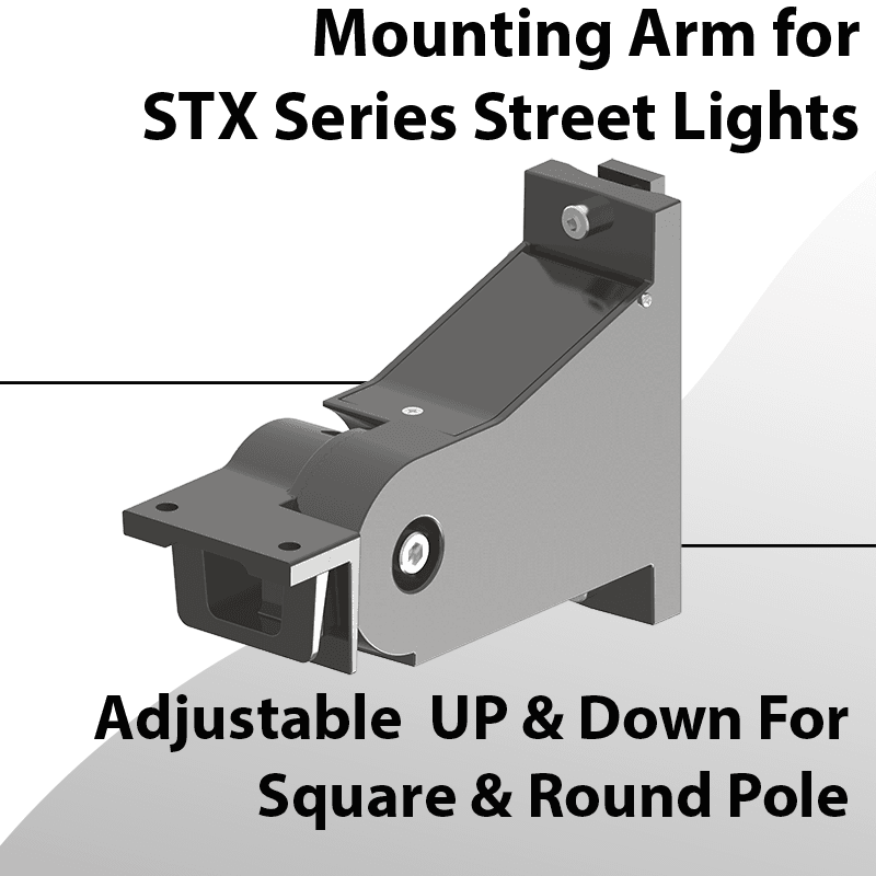 Adjustable Mount Up & Down for Square & Round Pole for STX Street Lights