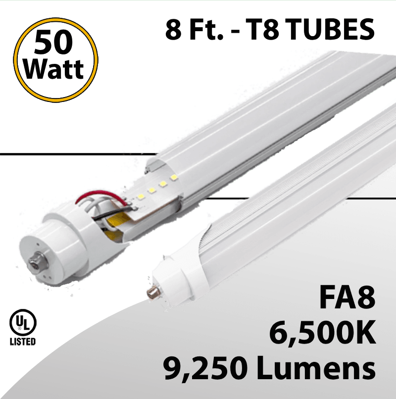 LED Tube T8 8FT FA8 50W 9250Lm