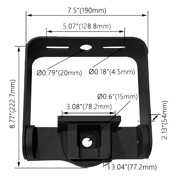 LED Flood Light Mounting Yoke for FUW