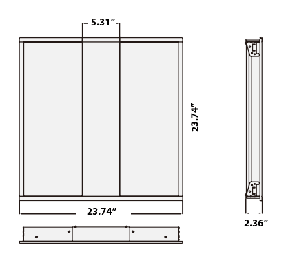 LED Troffer 2x2 Power and CCT selectable ETL DLC